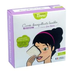 Carres Demaquillants Lavables Biface Coton Bio X10 Eco Belle Les Tendances D'Emma -Care Série Magasin 102320