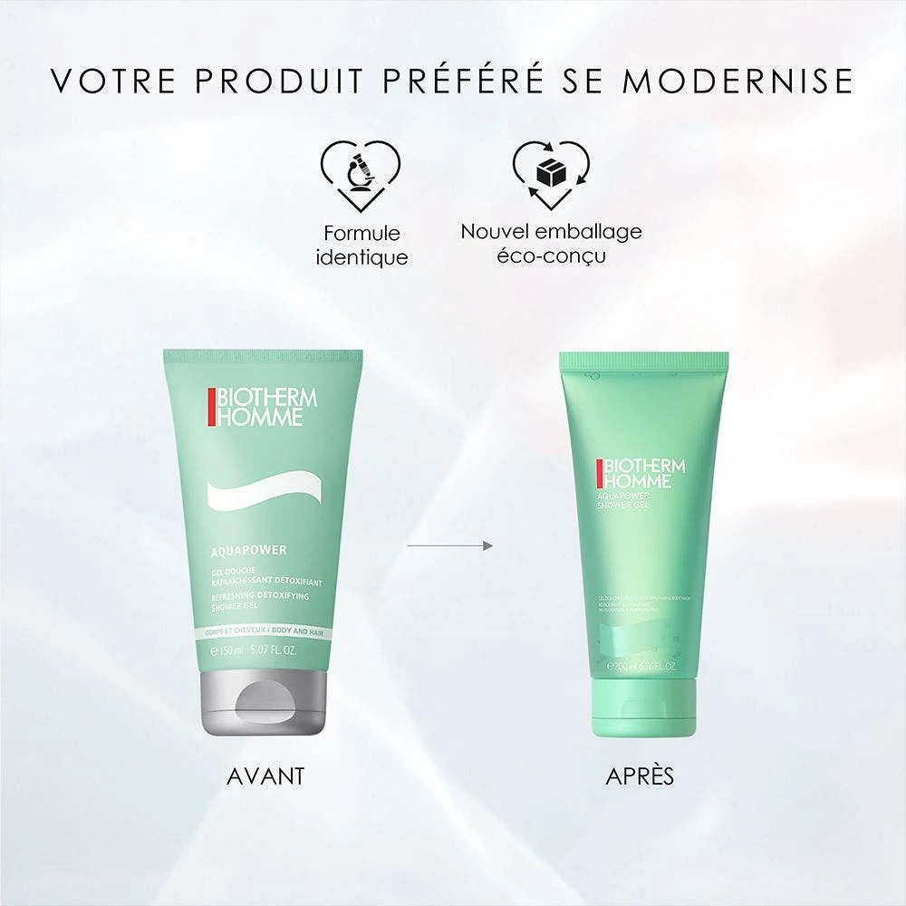 Gel Douche Revigorant Et Hydratant 200ml Aquapower Cheveux Et Corps Homme Biotherm 4 Gel Douche Revigorant Et Hydratant 200ml Aquapower Cheveux Et Corps Homme Biotherm – Image 2