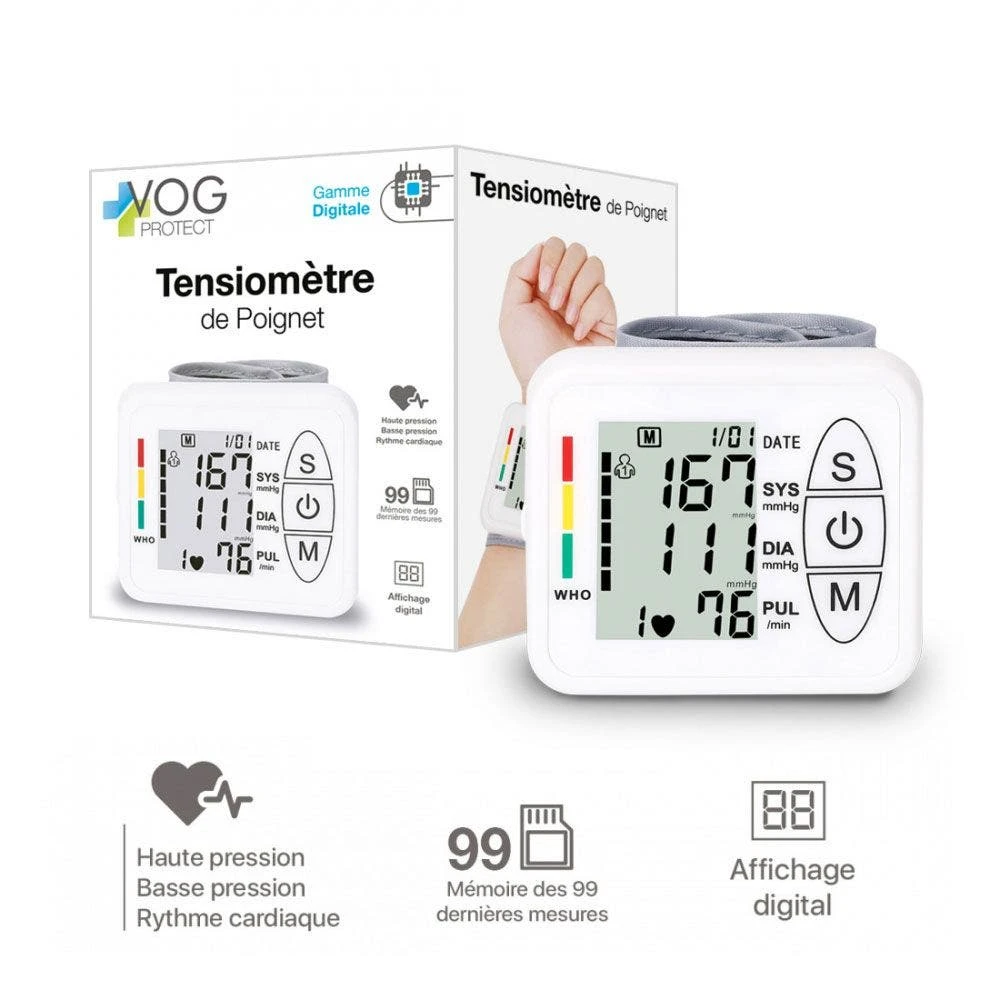 Tensiomètre Poignet Digital Vog Protect 5 Tensiomètre Poignet Digital Vog Protect – Image 3