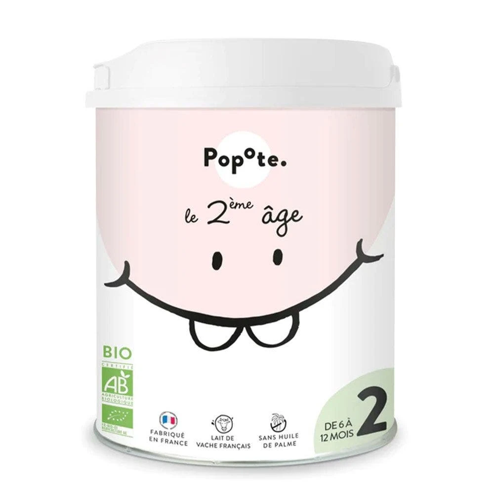 Lait Infantile 2eme Age Bio 800g 6 à 12 Mois Popote 3 Lait Infantile 2eme Age Bio 800g 6 à 12 Mois Popote
