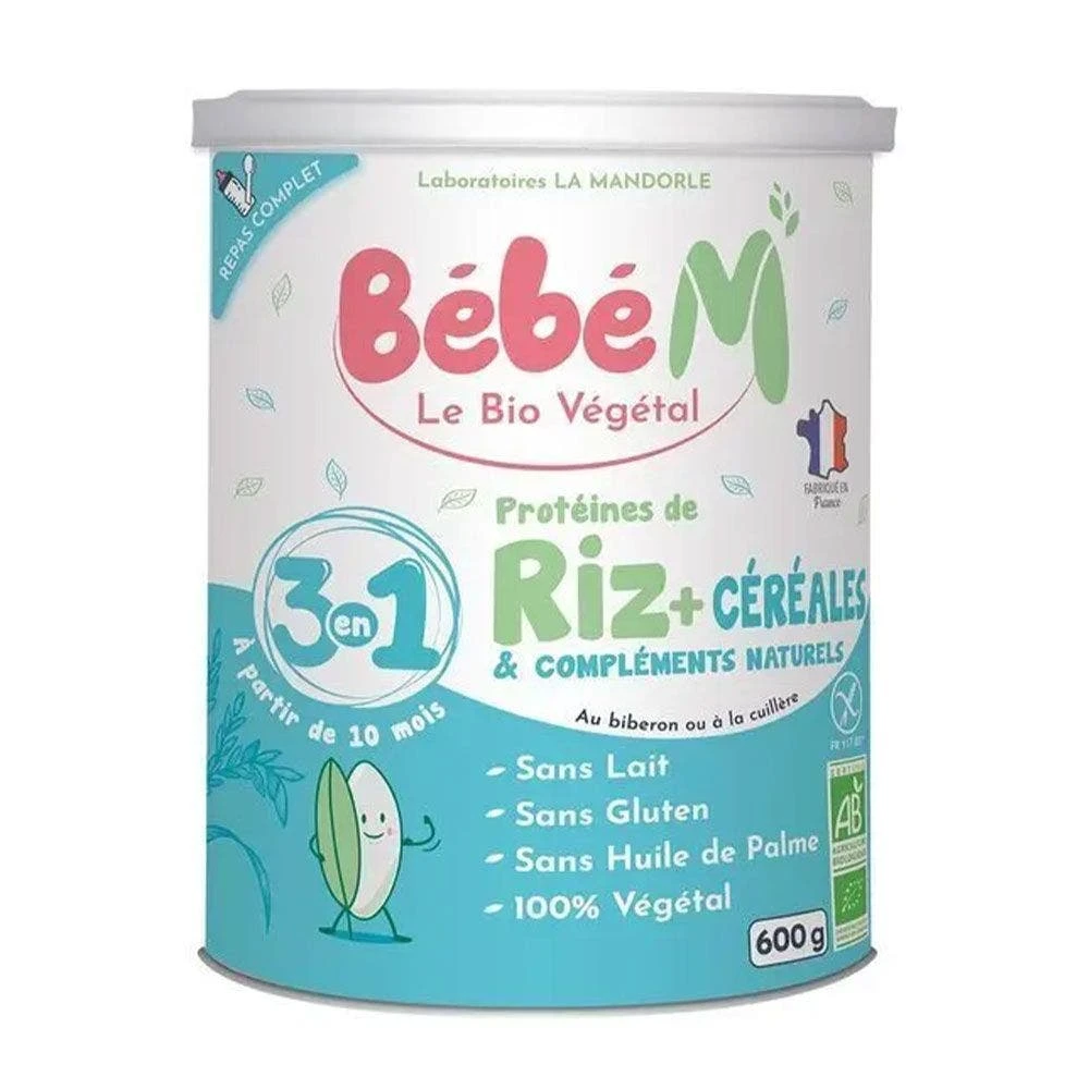 Protéines De Riz + Céréales Et Compléments Naturels Bio 600g Bébé M A Partir De 10 Mois La Mandorle 4 Protéines De Riz + Céréales Et Compléments Naturels Bio 600g Bébé M A Partir De 10 Mois La Mandorle – Image 2