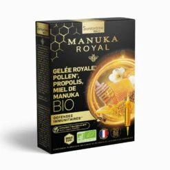 Gelée Royale Pollen Propolis Miel De Manuka Bio 20 Ampoules Santarome