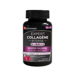 Expert Collagène Intense 30 Gummies Multivit'4G Anti-Age Goût Fruits Rouges Forté Pharma