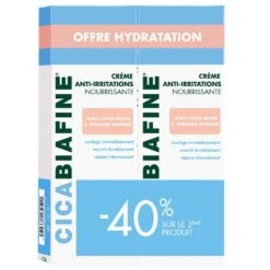 Crème Corporelle Anti-Irritations Hydratante 2x200ml Peaux Extra-sèches Ou à Tendance Atopique Biafine