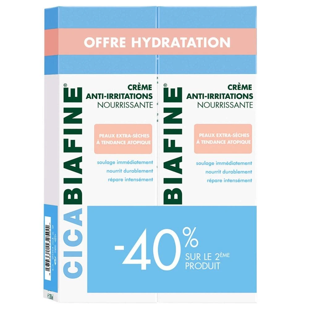Crème Corporelle Anti-Irritations Hydratante 2x200ml Peaux Extra-sèches Ou à Tendance Atopique Biafine 3 Crème Corporelle Anti-Irritations Hydratante 2x200ml Peaux Extra-sèches Ou à Tendance Atopique Biafine