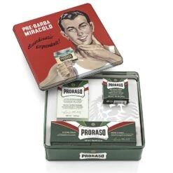 Coffret Soins De Rasage 3 Produits Gamme Verte Vintage 350ml Proraso