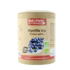 MYRTILLE BAIE BIO 200 Gélules Nat&Form