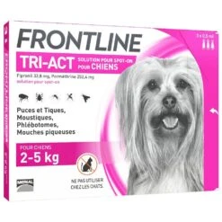 Tri-act Spot-on Chien De 2-5kg 3 Pipettes De 0,5ml Frontline
