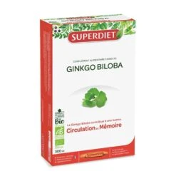 Ginkgo Biloba Circulation 20 Ampoules 300ml Superdiet