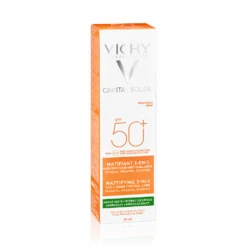 Creme Solaire Visage Matifiante 3en1 Argile Verte Spf50+ 50ml Capital Soleil Vichy