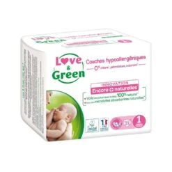Couches Hypoallergeniques Taille 1 X23 2 à 5kg Love&Green