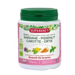 Quatuor Beaute De La Peau Bardane Bio 150 Gelules Superdiet