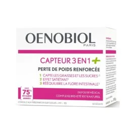 Capteur 3en1 60 Gelules Minceur Oenobiol