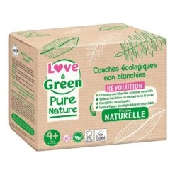 Couches Écologiques X 35 Pure Nature Taille 4+ Love&Green