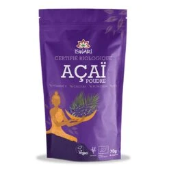 Açaï En Poudre Bio 70g Super Aliment Pur Iswari