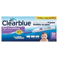 Test D'ovulation Digital Avancé 10 Tests Clear Blue
