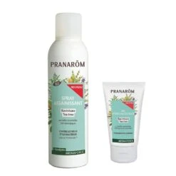 Pranarom Spray Assainissant Ravintsara Et Tea Tree 150ml + Gel Hydro Alcoolique Offert Aromaforce Pranarôm