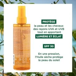 Huile Seche Solaire Spf30 200ml Polysianes Klorane -Care Série Magasin 98161
